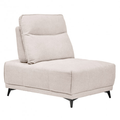 Chauffeuse pour canapé modulable tissu beige dossier réglable - GINA|Canape|Meuble et moi