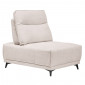 Chauffeuse pour canapé modulable tissu beige dossier réglable - GINA|Canape|Meuble et moi