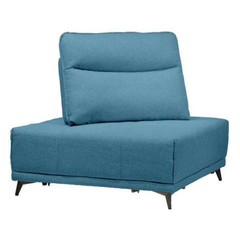 Angle pour canapé modulable en tissu bleu dossier réglable - GINA|Canape|Meuble et moi