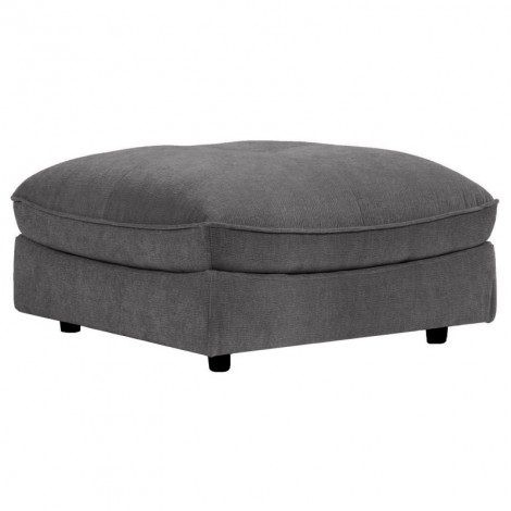 Pouf pour canapé modulable en tissu doux gris foncé - CHARLES|Canape|Meuble et moi