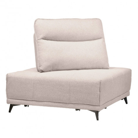 Angle pour canapé modulable en tissu beige dossier réglable - GINA|Canape|Meuble et moi