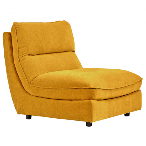 Chauffeuse pour canapé modulable en tissu doux jaune - CHARLES|Canape|Meuble et moi