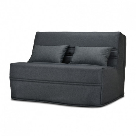 Banquette lit BZ 140x200 cm gris anthracite matelas 15 cm - ANATOLE|Canape|Meuble et moi