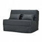 Banquette lit BZ 140x200 cm gris anthracite matelas 15 cm - ANATOLE|Canape|Meuble et moi