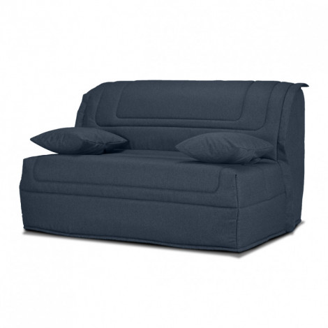 Banquette lit BZ 140x190 cm tissu gris foncé et matelas 12 cm – BUZZY|Canape|Meuble et moi