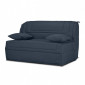 Banquette lit BZ 140x190 cm tissu gris foncé et matelas 12 cm – BUZZY|Canape|Meuble et moi