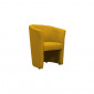 Fauteuil cabriolet rond en tissu jaune moutarde - CABRI|Fauteuil / Chauffeuse|Meuble et moi