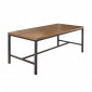 Table repas 180 cm bois rustique métal noir industriel - FACTORY|Table|Meuble et moi