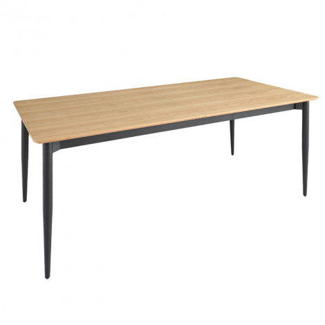 Table repas extensible 200/300 cm placage bois et pieds métal – JOLENE|Table|Meuble et moi