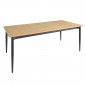 Table repas extensible 200/300 cm placage bois et pieds métal – JOLENE|Table|Meuble et moi