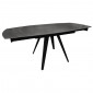 Table extensible ovale 120/180 cm céramique gris anthracite - ADELPHIA|Table|Meuble et moi