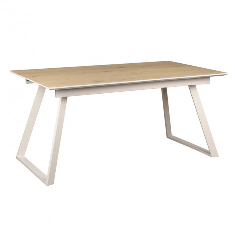 Table de repas extensible 160/200 cm placage bois de chêne - MARJORIE|Table|Meuble et moi