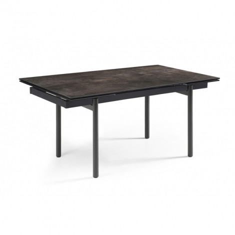 Table extensible 160/240 cm céramique gris vieilli pieds droits - MAINE 09|Table|Meuble et moi