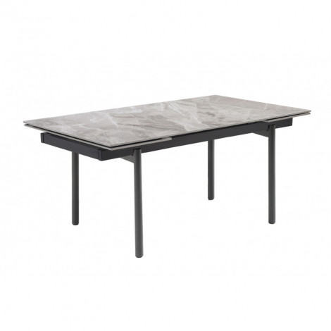 Table extensible 160/240 cm céramique marbré brillant pieds droits - DAKOTA 09|Table|Meuble et moi