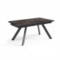 Table extensible 160/240 cm céramique gris vieilli pieds inclinés - MAINE 08|Table|Meuble et moi