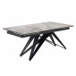 Table extensible 160/240 cm céramique gris marbré pied géométrique - DAKOTA 03|Table|Meuble et moi