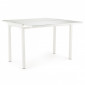 Table extensible en largeur 55/110 plateau verre blanc - AGATE|Table|Meuble et moi