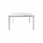 Table extensible 120 à 180 cm plateau verre blanc - LUCIOLE|Table|Meuble et moi