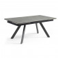 Table extensible 180/260 cm céramique gris marbré pieds inclinés - ARIZONA 08|Table|Meuble et moi