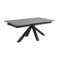 Table extensible 180/260 cm céramique gris marbré pied croix - ARIZONA 04|Table|Meuble et moi