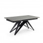 Table extensible 180/260 cm céramique gris marbré pied géométrique - ARIZONA 03|Table|Meuble et moi