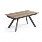 Table extensible 180/260 cm céramique effet bois pieds inclinés - TEXAS 08|Table|Meuble et moi