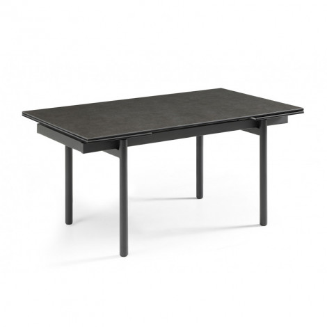 Table extensible 160/240 cm céramique gris foncé pieds droits - UTAH 09|Table|Meuble et moi