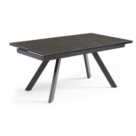 Table extensible 160/240 cm céramique gris foncé pieds inclinés - UTAH 08|Table|Meuble et moi