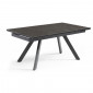 Table extensible 160/240 cm céramique gris foncé pieds inclinés - UTAH 08|Table|Meuble et moi