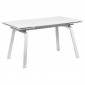 Table extensible 140/200 cm céramique blanc marbré et métal - TOSHIRO|Table|Meuble et moi