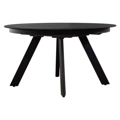Table ronde extensible 140 à 190 cm céramique gris anthracite - RYUK|Table|Meuble et moi