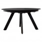 Table ronde extensible 140 à 190 cm céramique gris anthracite - RYUK|Table|Meuble et moi