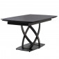 Table extensible 140/200 cm céramique gris foncé et métal - MORIARTY|Table|Meuble et moi