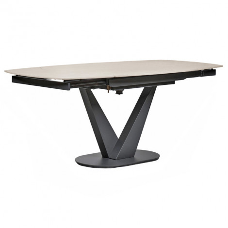 Table extensible L. 120/180 cm céramique effet bois clair - MARSHALL|Table|Meuble et moi