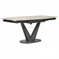 Table extensible L. 120/180 cm céramique effet bois clair - MARSHALL|Table|Meuble et moi
