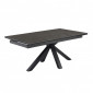 Table extensible 160/240 cm céramique gris foncé pied croix - UTAH 04|Table|Meuble et moi