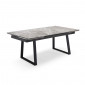 Table extensible 180/260 cm céramique marbré laqué pieds luge - DAKOTA 02|Table|Meuble et moi