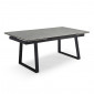 Table extensible 180/260 cm céramique gris marbré pieds luge - ARIZONA 02|Table|Meuble et moi
