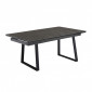 Table extensible 160/240 cm céramique gris foncé pied luge - UTAH 02|Table|Meuble et moi