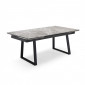 Table extensible 160/240 cm céramique gris marbré pied luge - DAKOTA 02|Table|Meuble et moi