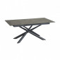 Table de repas extensible 160 à 200 cm plateau céramique gris - SPLENDIDE|Table|Meuble et moi