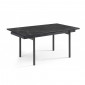 Table extensible 160/240 cm céramique noir marbré pieds droits - INDIANA 09|Table|Meuble et moi