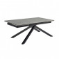 Table extensible 160/240 cm céramique gris marbré pied torsadé - ARIZONA 05|Table|Meuble et moi