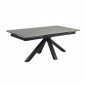 Table extensible 160/240 cm céramique gris marbré pied croix - ARIZONA 04|Table|Meuble et moi