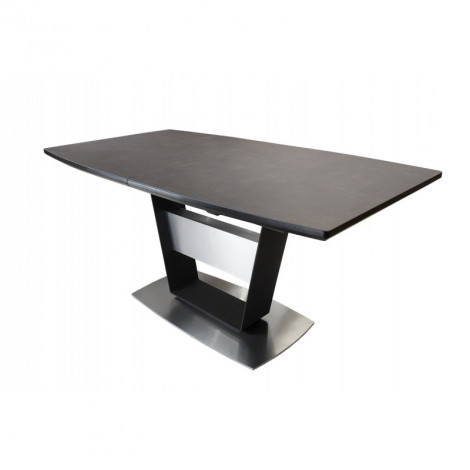 Table de repas extensible 160 / 210 cm en céramique gris - DIVINE|Table|Meuble et moi
