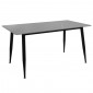 Table 160 x 90 cm plateau céramique gris et pieds évasés - RYDER|Table|Meuble et moi