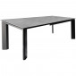Table extensible 140/200 cm en céramique gris clair béton - MATRIX 2|Table|Meuble et moi