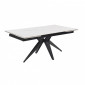 Table extensible 160/240 cm céramique blanc marbré pied étoile - NEVADA 06|Table|Meuble et moi