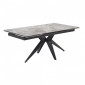 Table extensible 160/240 cm céramique gris marbré pied étoile - DAKOTA 06|Table|Meuble et moi