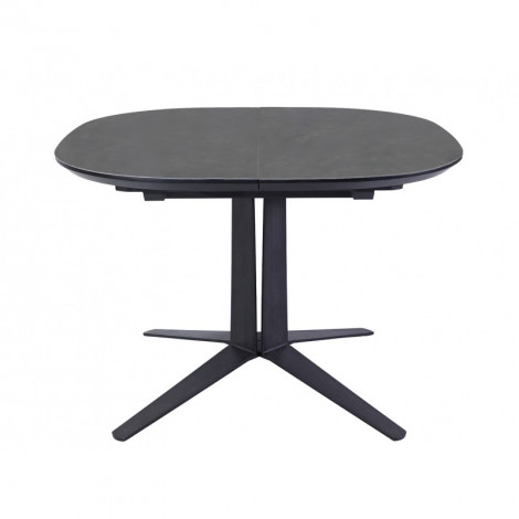 Table de repas ovale extensible D.110/150 cm en céramique gris - DIVA|Table|Meuble et moi